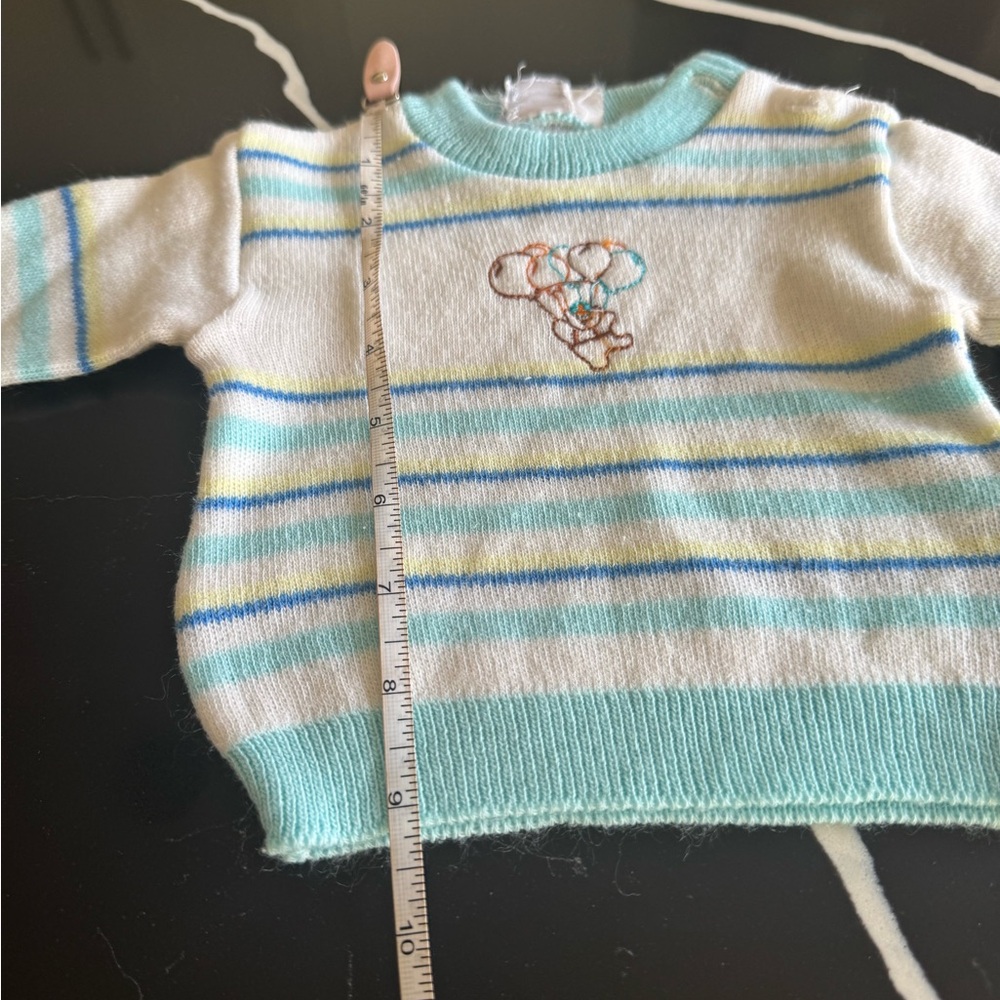 Vintage‎ Striped Sweater with Bear Design - Picture 3 of 5